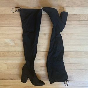 Steve Madden Norri over the knee boot - black